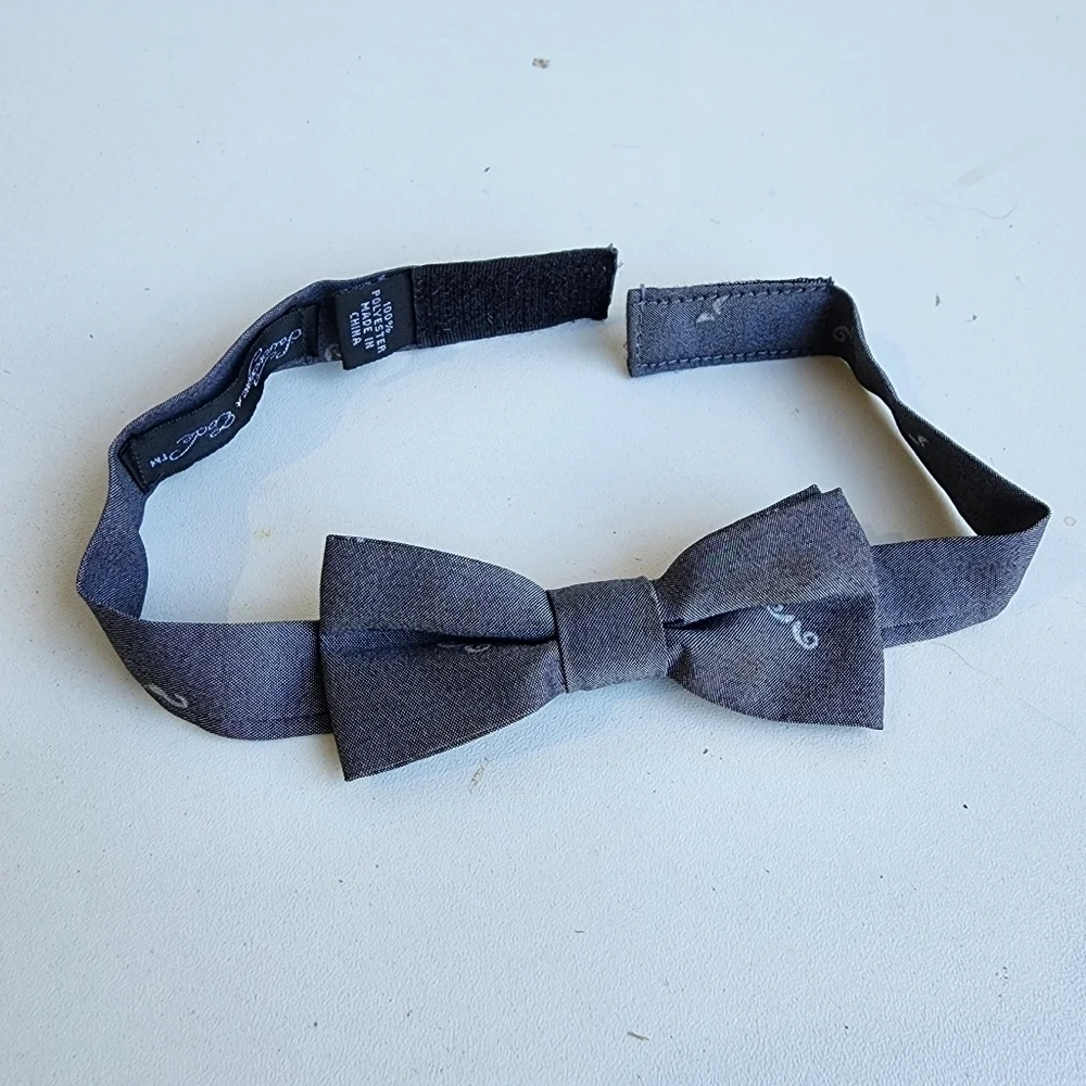 Sovereign Code Boys Gray Mustash Bow Tie Toddler Kids